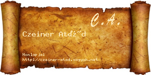 Czeiner Atád névjegykártya